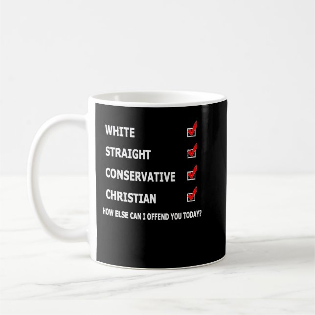 Mug Cadeaux républicains CHRÉTIENS Hommes Femmes Blanc (Gauche)