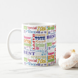 Mug Cadeaux Uniques Et Spéciaux 70e Anniversaire
