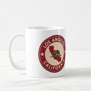 Mug Cadeaux vintage Los Angeles, Californie