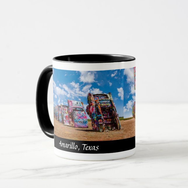 Mug Cadillac Ranch, Amarillo, Texas - Concepteur (Devant gauche)