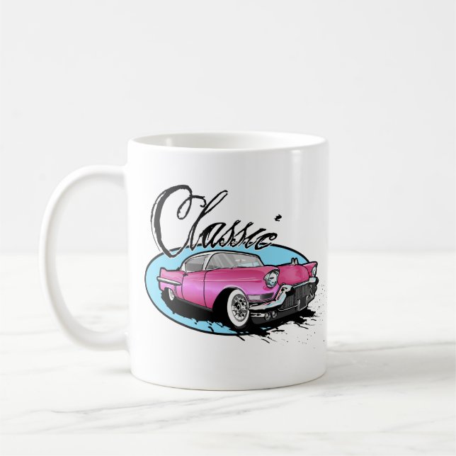 Mug Cadillac rose classique (Gauche)