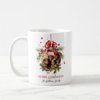 Mug Cadre de Noël Beau Boule Famille Vacances