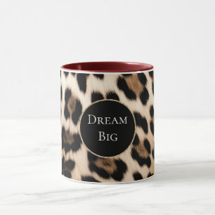 Mug Cadre de Parties scintillant animal léopard de crè