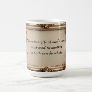 Mug Cadre doré élégant orné