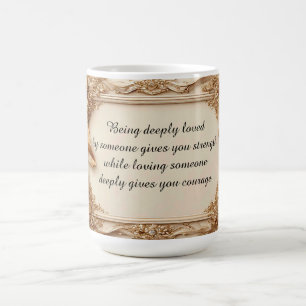 Mug Cadre doré orné élégant