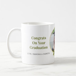 Mug Cadre floral photo personnalisé