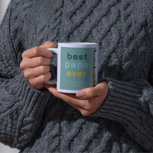 Mug Cadre personnalisé Meilleur Papa avec message sinc