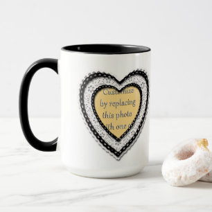 Mug Cadre photo du coeur déchiré
