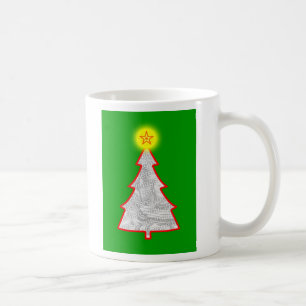 Mug Cadre photo vert de l'arbre de Noël