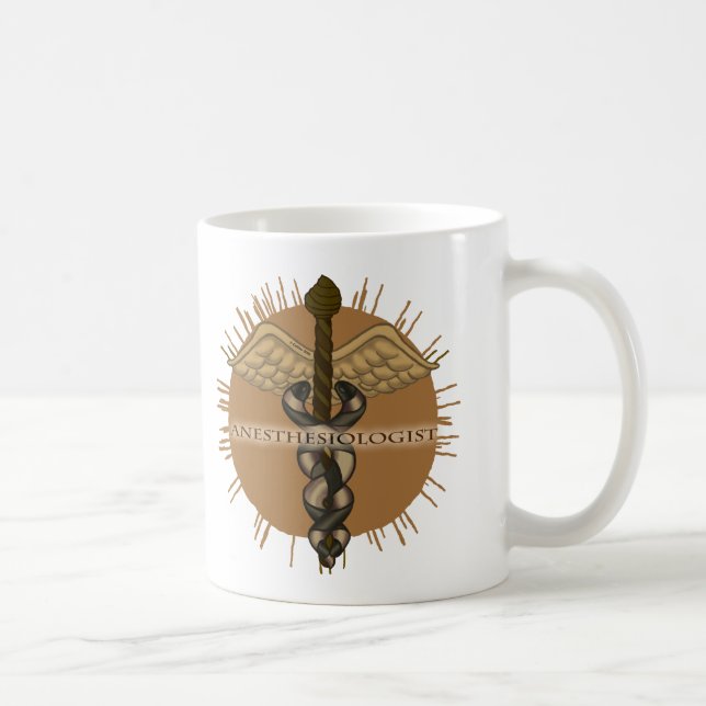 Mug Caducée d'anesthésiste (Droite)
