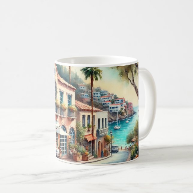 Mug Café à Avalon Catalina Island Californie (Devant droit)
