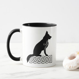 Mug Café à deux tons pour le noeud de marin du berger 