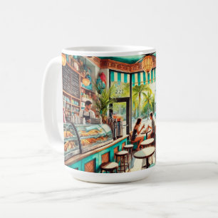 Mug Café à Miami Watercolor