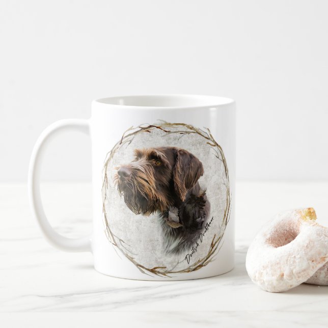 Mug café À poils durs allemand (Avec donut)