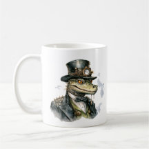 Mug café Alligator Steampunk