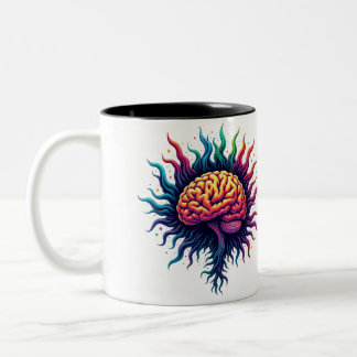 Mug café anatomie du cerveau