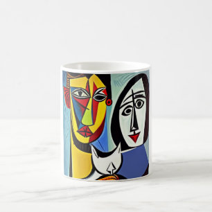 Mug café art Abstrait