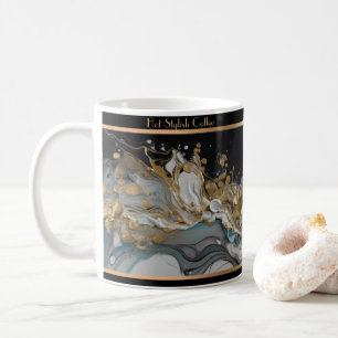 Mug Café au look marbre
