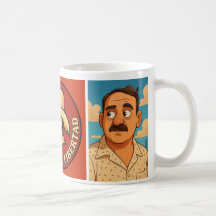 Café avec Luis Muñoz Marín. Caricature