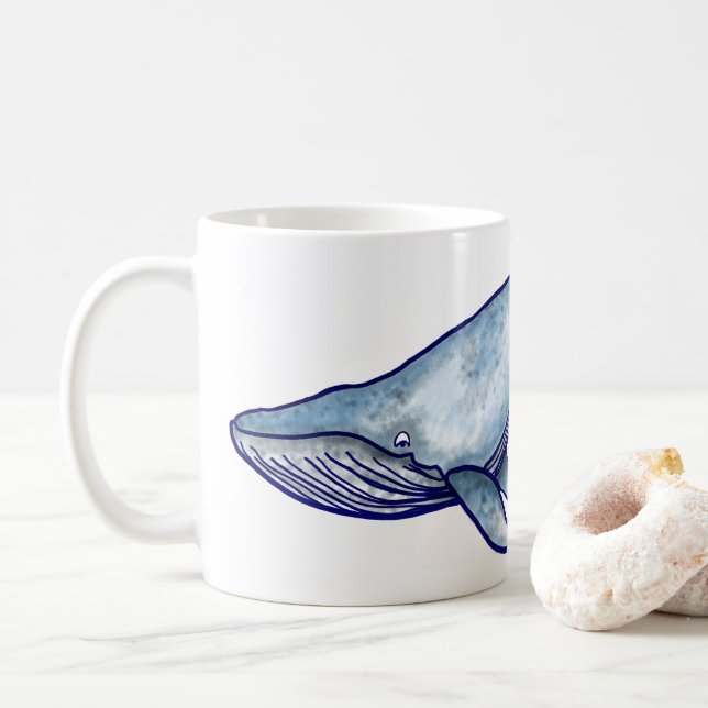 Mug café baleine bleue (Avec donut)