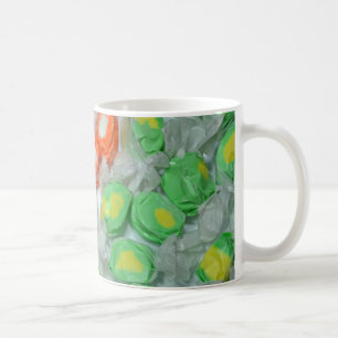Mug Café-bonbon vert et orange