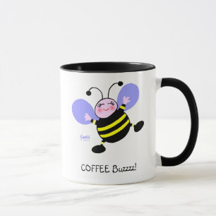 Mug Café Buzz Bumblebee Caffeine Addict mignon