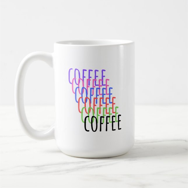 Mug Café, café, café, café, café (Gauche)