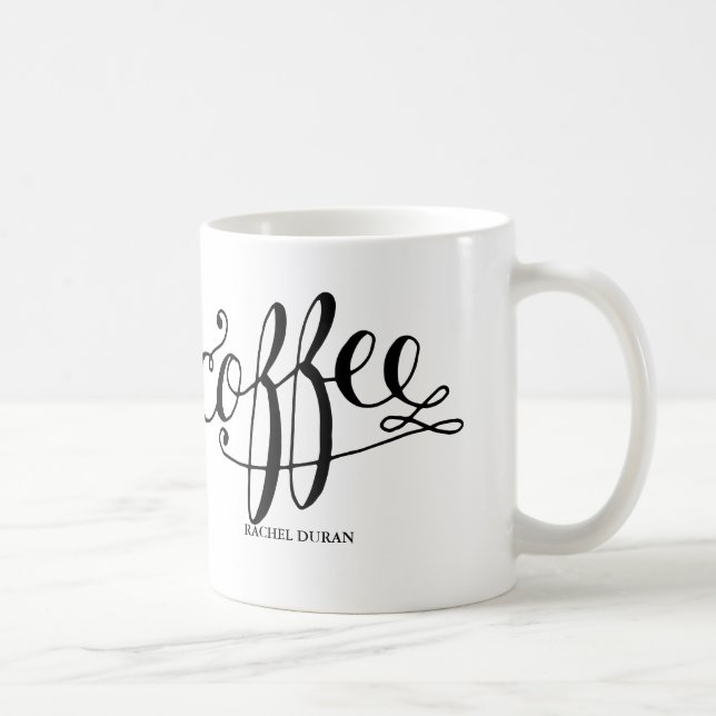 Mug café calligraphie (Droite)