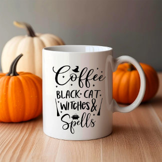 Mug Café Chats noirs sorcières et sorts