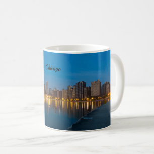 Mug café Cityscape du nord de Chicago