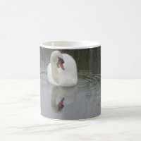 Mug café cygne blanc