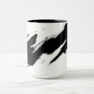 Mug café d'art en encre noire