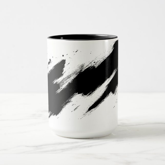 Mug café d'art en encre noire (Centre)