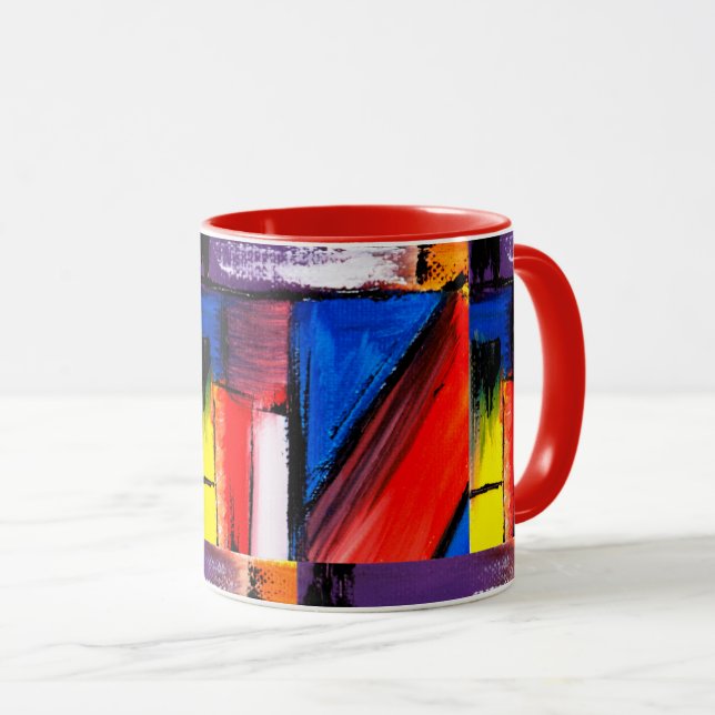 Mug café d'art moderne (Devant droit)