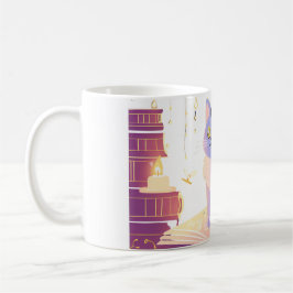 Mug Café de bibliothèque cat