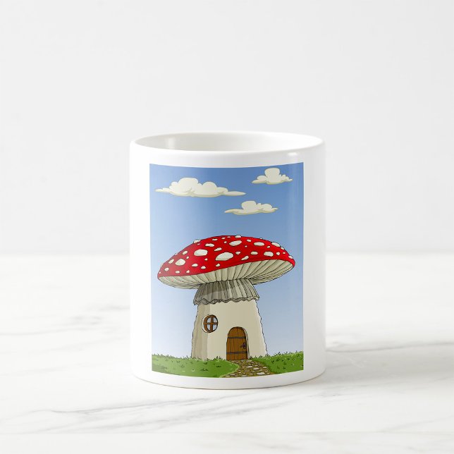 Mug café de la maison de champignons (Créateur téléchargé)