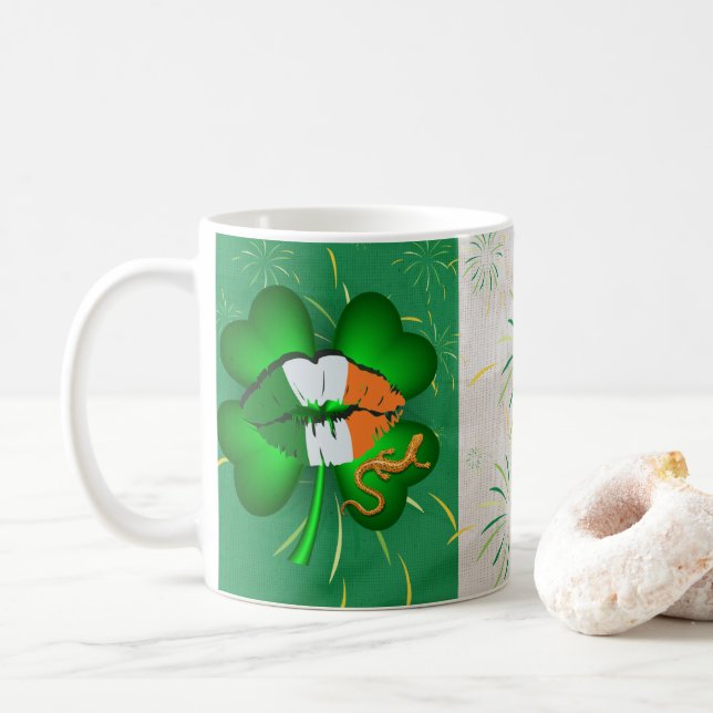 Mug café de la Saint Patrick (Avec donut)
