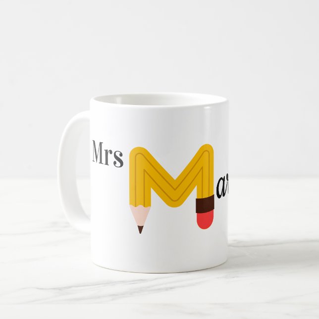 Mug café de l'enseignant, Nom personnalisé, (Créateur téléchargé)