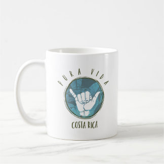 Mug Café de Shaka Pura Vida de surfer du Costa Rica