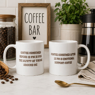 Mug Café de Soutien Émotionnel pour les Accros à la Ca