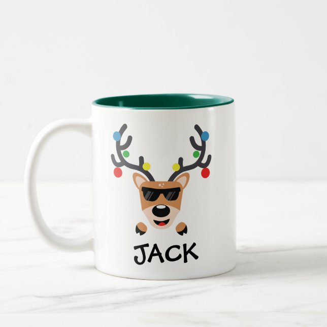 Mug café de vacances | Reindeer Cool (Gauche)