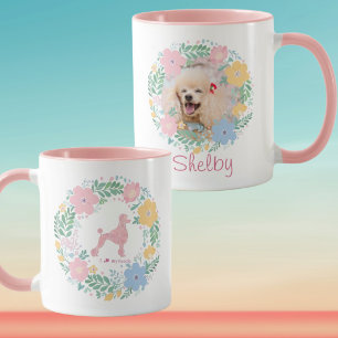 Mug Café du matin & Chiens : Photo de caniche personna