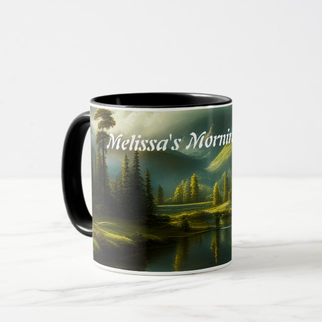 Mug Café du matin de Melissa personnalisable (Devant gauche)