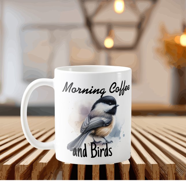 Mug Café du matin et oiseaux (Créateur téléchargé)