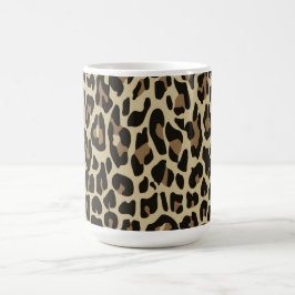 Mug café empreinte de léopard Brown et noir