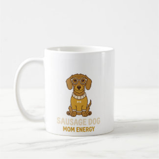 Mug Café Énergie Maman Chien Saucisse Dachshund Mi