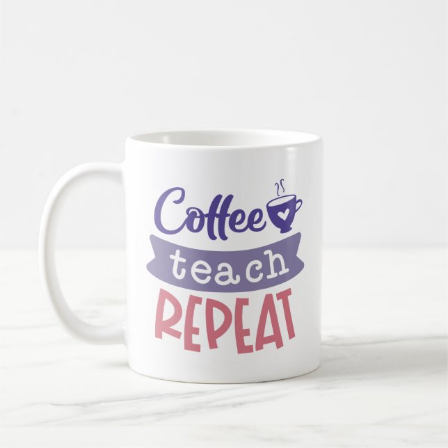 Mug Café Enseigner Répéter (Gauche)