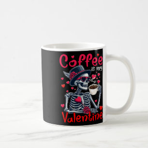 Mug Café est ma Saint-Valentin X-ray Squelette Lunette
