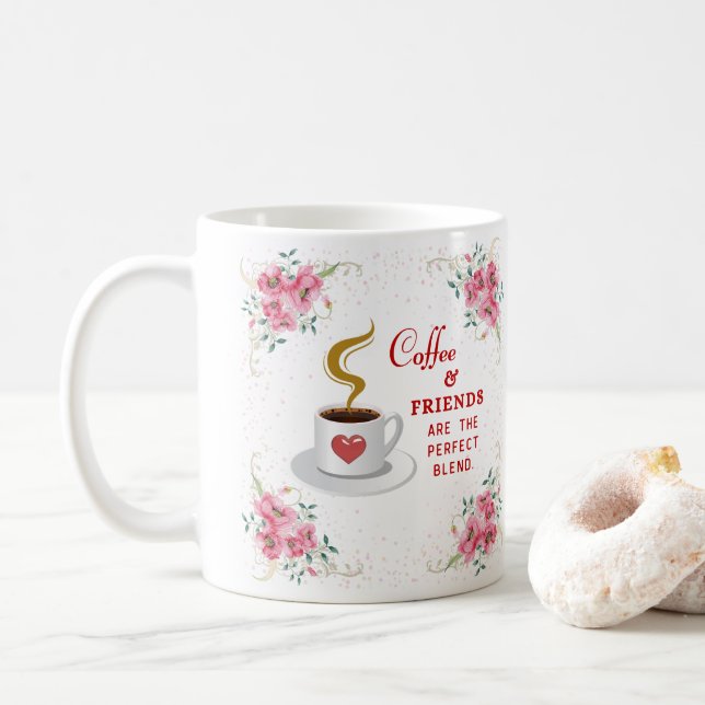 Mug Café et amis le mélange parfait (Avec donut)