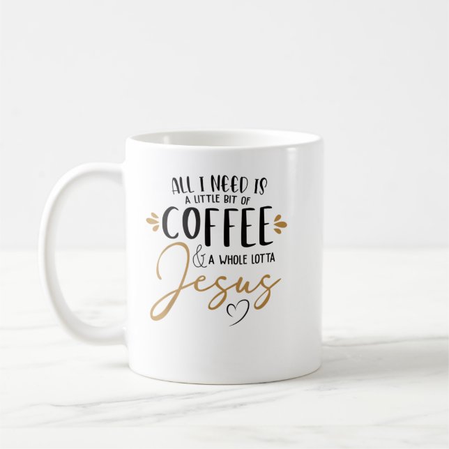 Mug Café Et Beaucoup De Café Jesus Lover Christi (Gauche)